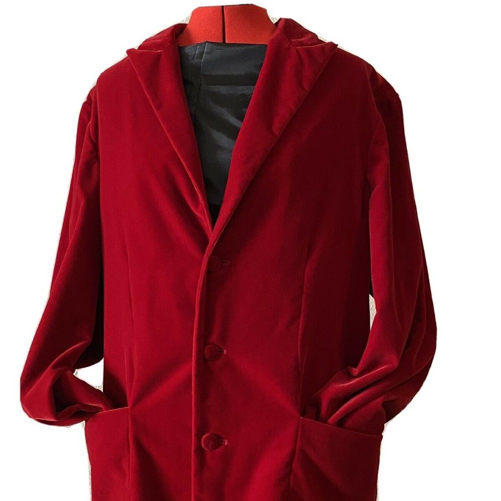 Robert Graham Red Velvet Smoking Jacket